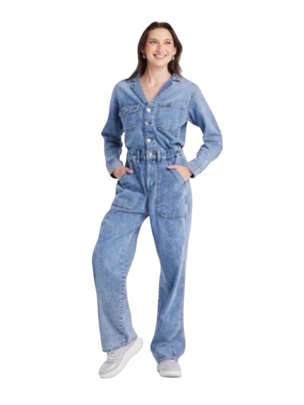Universal Thread Denim Utility Jumpsuit - Size 4R